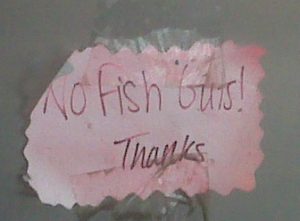 no fish guts